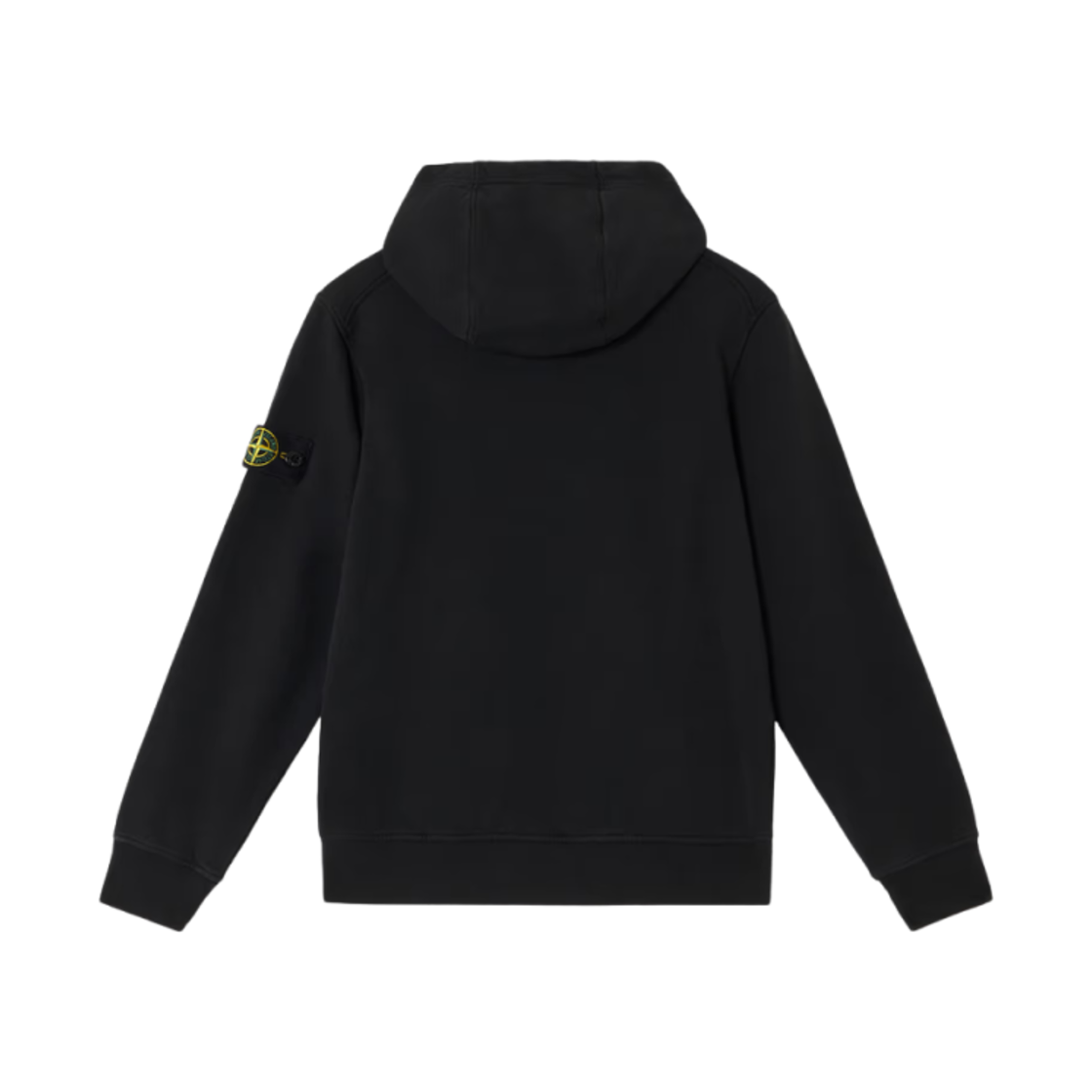 (키즈) 스톤 아일랜드 6100012 오가닉 코튼 플리스 후드 스웨트셔츠 블랙 - 25SS((Kids) Stone Island 6100012 Organic Cotton Fleece Hooded Sweatshirt Black - 25SS) - 2