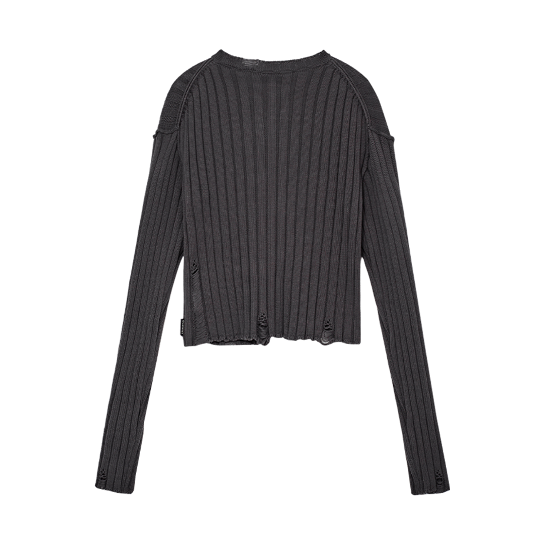 (W) 글로니 야스민 크롭 가디건 차콜((W) Glowny Yasmin Crop Cardigan Charcoal) - 2