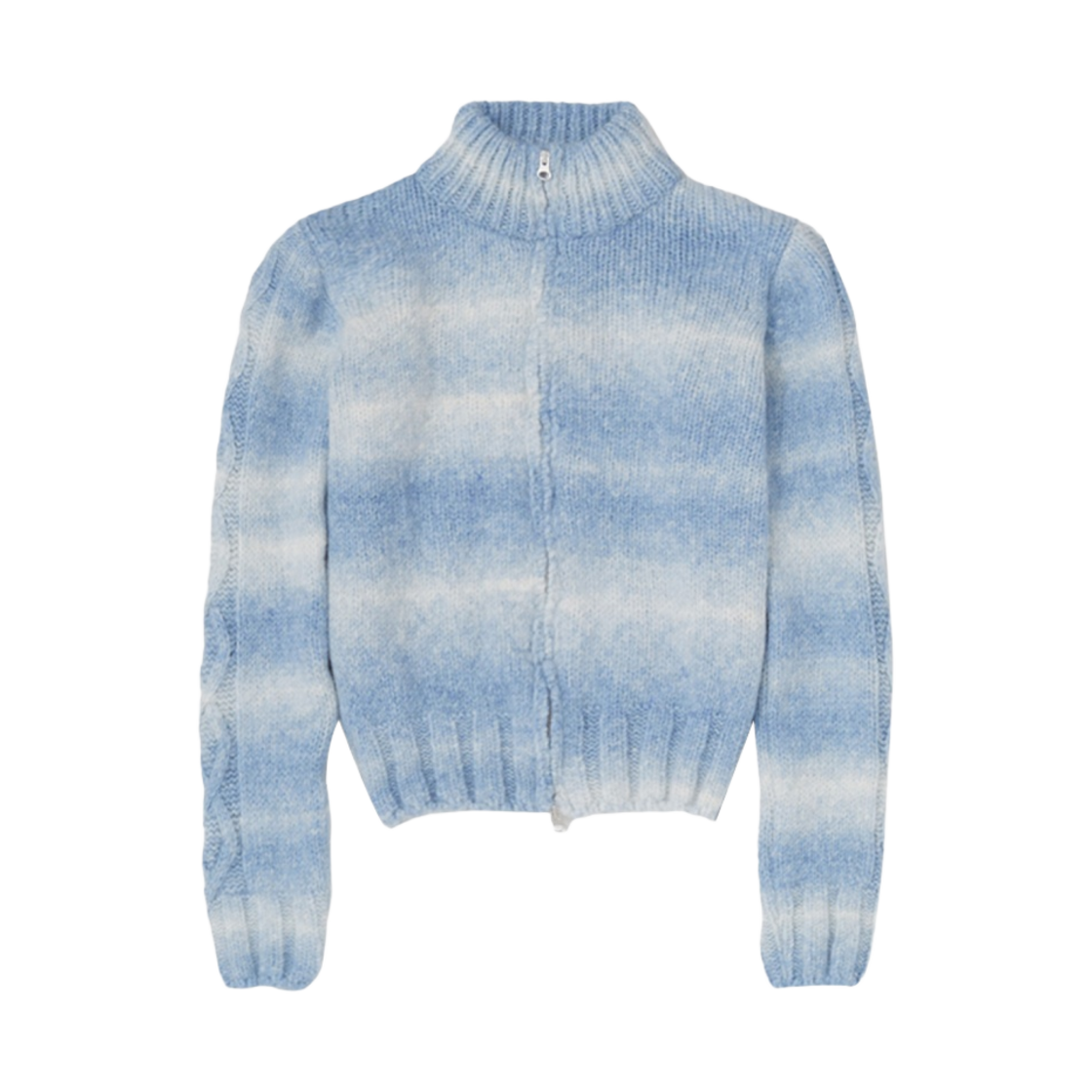 RB1501 (W) Paloma Wool Pratobello Soft Gradient Knitted Cardigan Light Blue