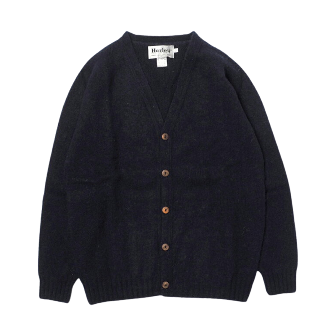할리 오브 스코틀랜드 슈퍼소프트 램스울 가디건 뉴 네이비(Harley of Scotland Supersoft Lambswool Cardigan New Navy)