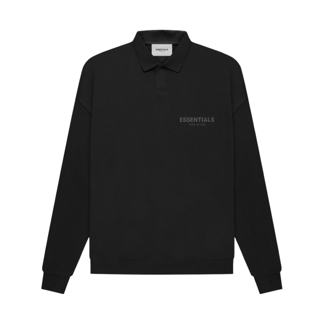 에센셜 코어 컬렉션 롱슬리브 폴로 블랙