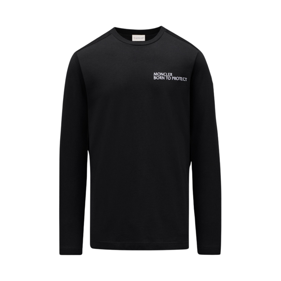 H1-091-8D00013-899M5-999 Moncler Born To Protect Long Sleeve T-Shirt Black - 22SS