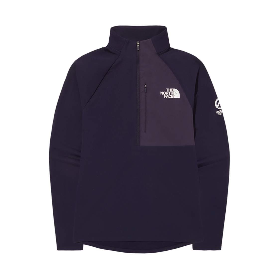 NT7LQ80C (W) The North Face Summit Makalu L/S Zip T-Shirt Purple - 25SS