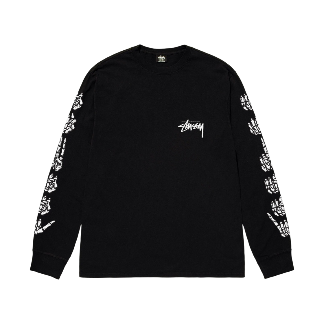 스투시 핸즈 롱슬리브 티셔츠 블랙