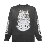 Saint Mxxxxxx Fire Baby L/S T-Shirt Black - 23SS