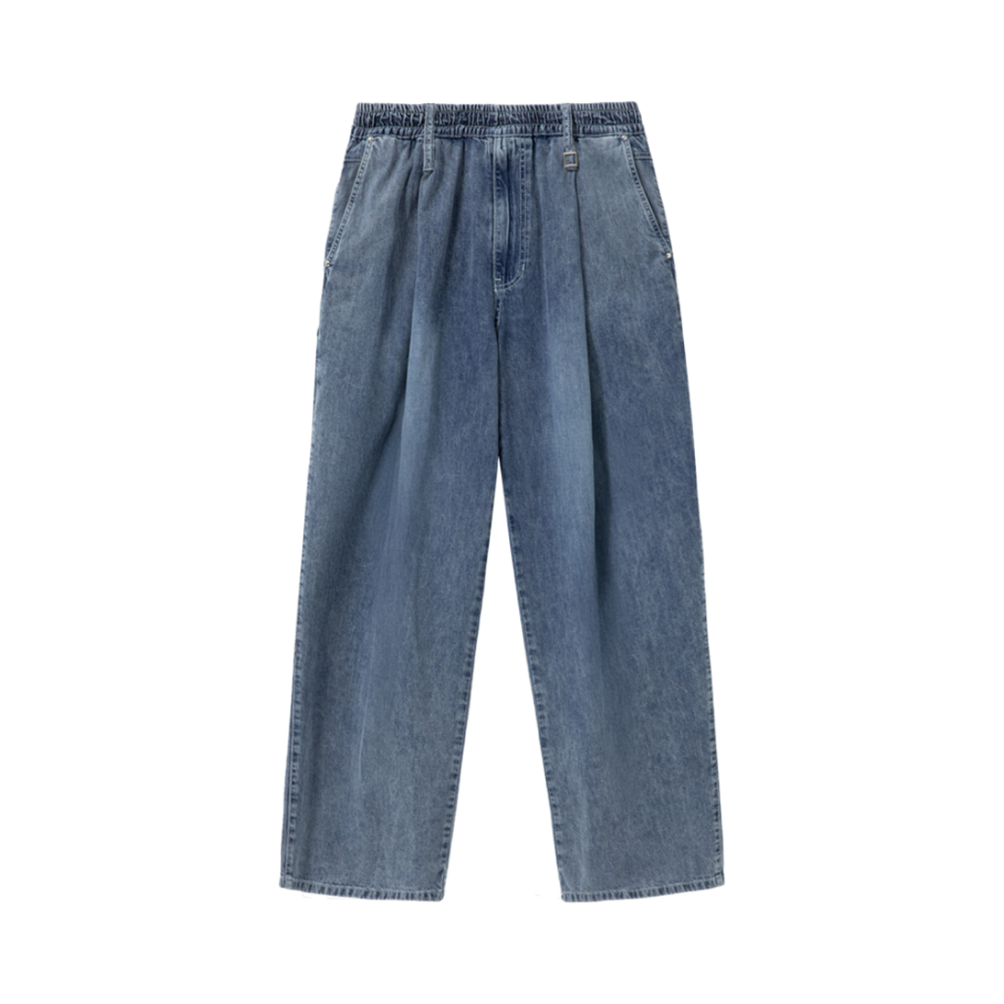 W251PT28991L Wooyoungmi One Tuck Banding Denim Pants Blue - 25SS