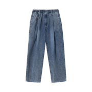 Wooyoungmi One Tuck Banding Denim Pants Blue - 25SS