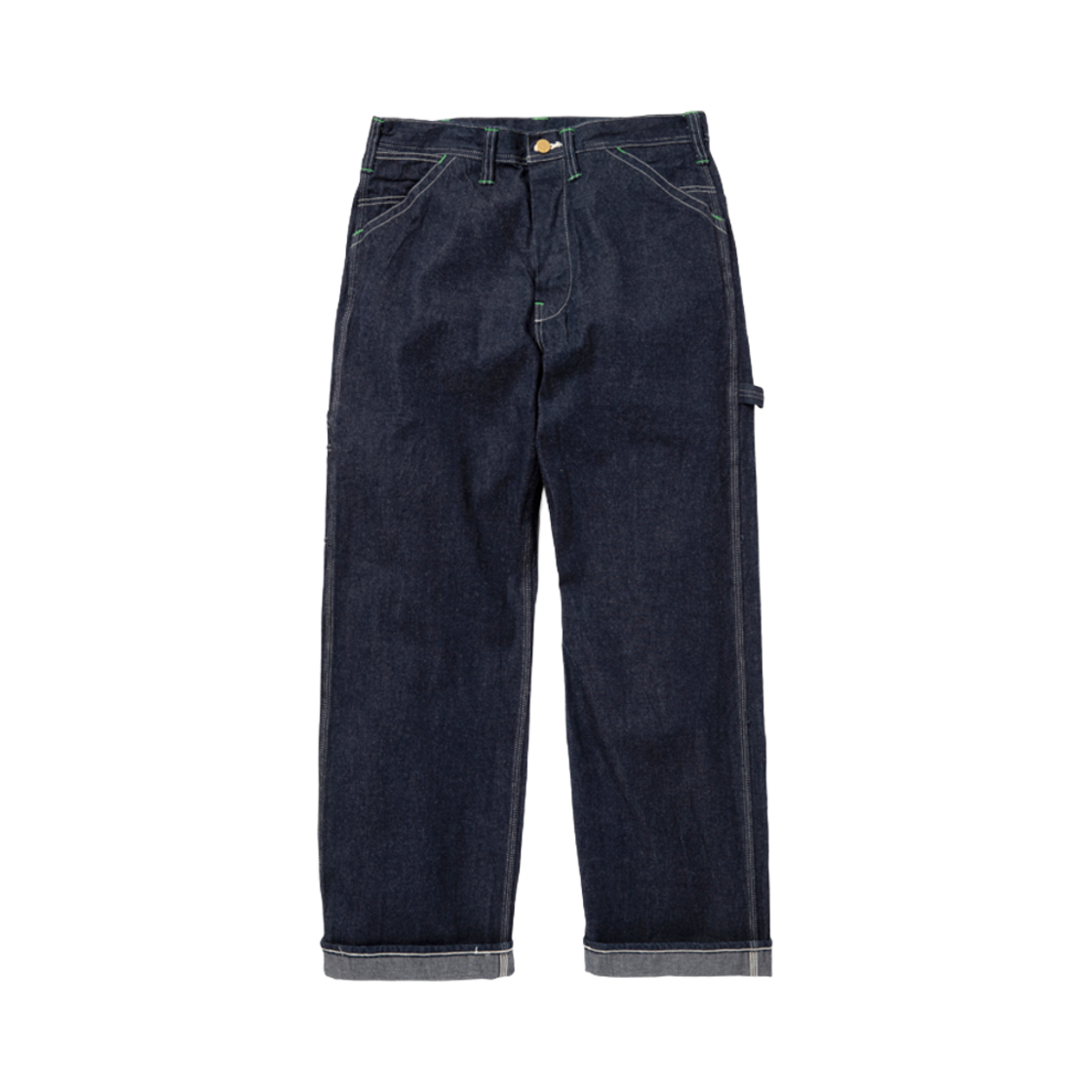 슈가 케인 11온즈 블루 데님 워크 팬츠 원 워시(Sugar Cane 11 oz. Blue Denim Work Pants One Wash)