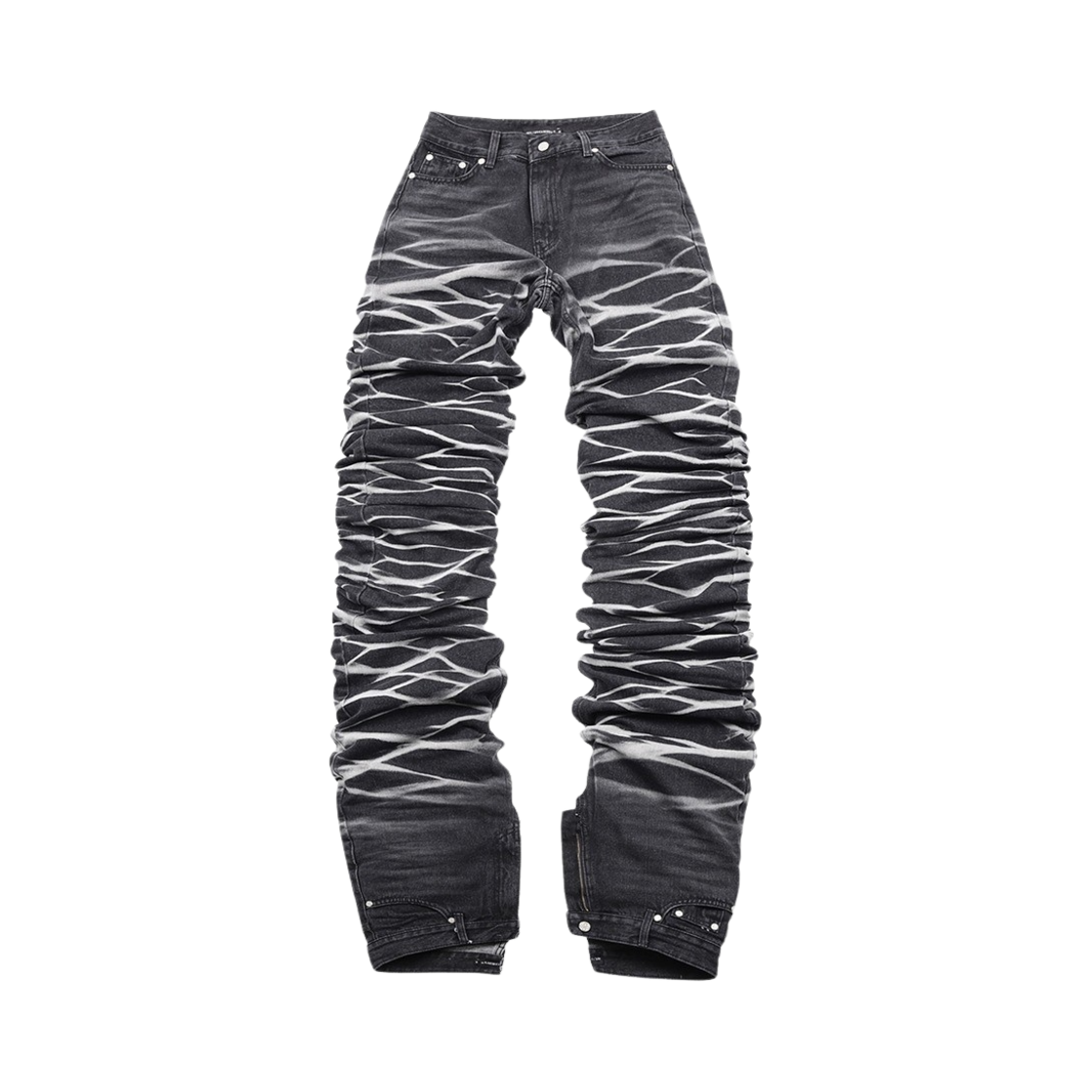 써저리 윤슬 롱 더블 진 블랙(Surgery Yoonseul Long Length Double Jeans Black)