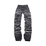 Surgery Yoonseul Long Length Double Jeans Black
