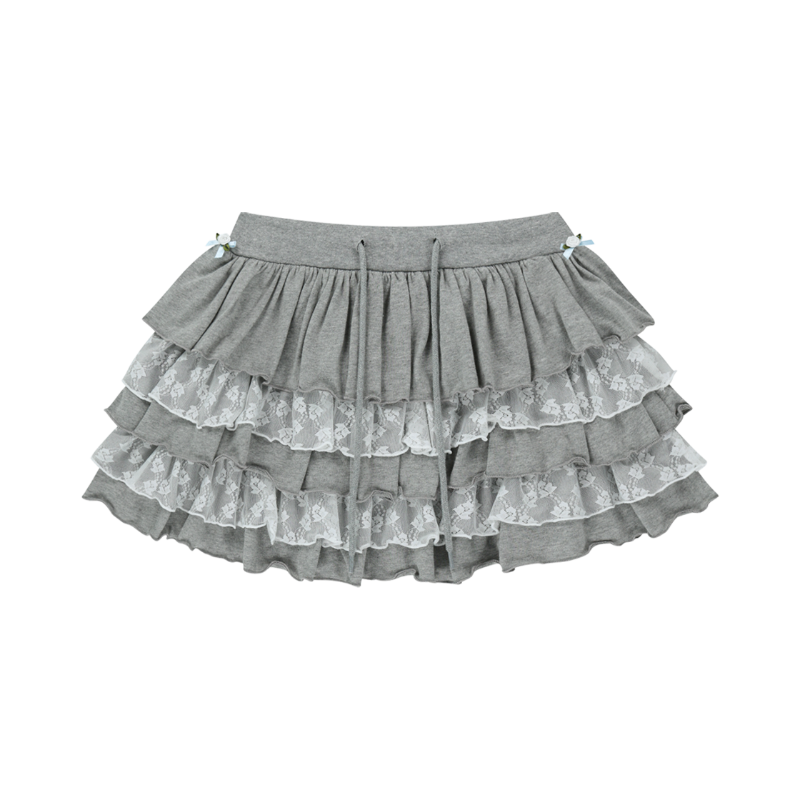 25NNSSBSKF001MG NIIER NOR 5 Layer Skirt Melange Grey