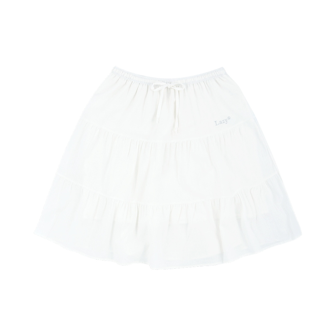 레이지지 레이지 캉캉 셔링 하프 스커트 화이트