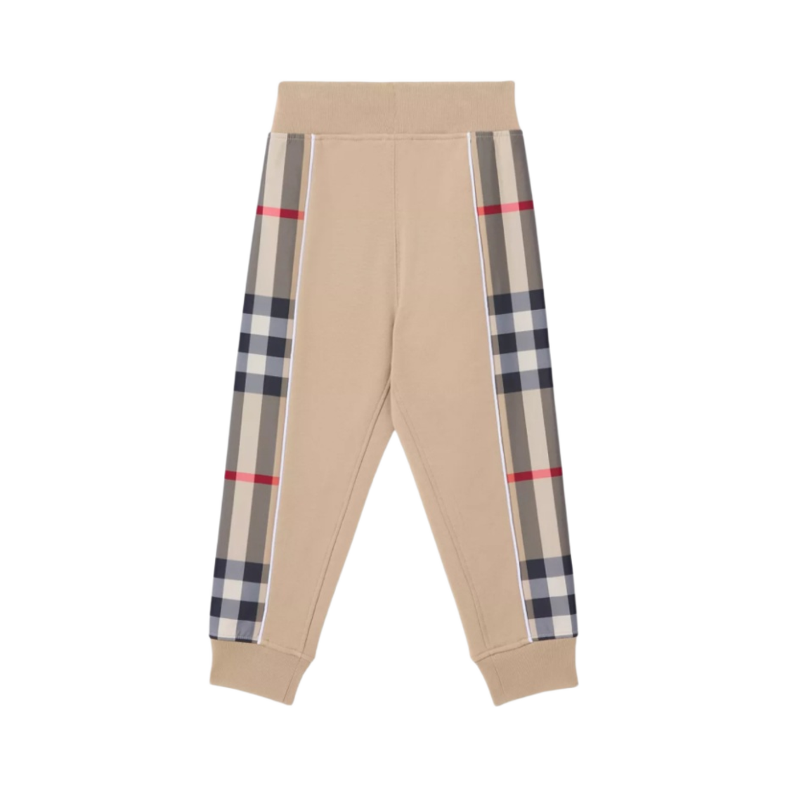 (키즈) 버버리 체크 패널 코튼 조깅 팬츠 아카이브 베이지((Kids) Burberry Check Panel Cotton Jogging Pants Archive Beige) - 2