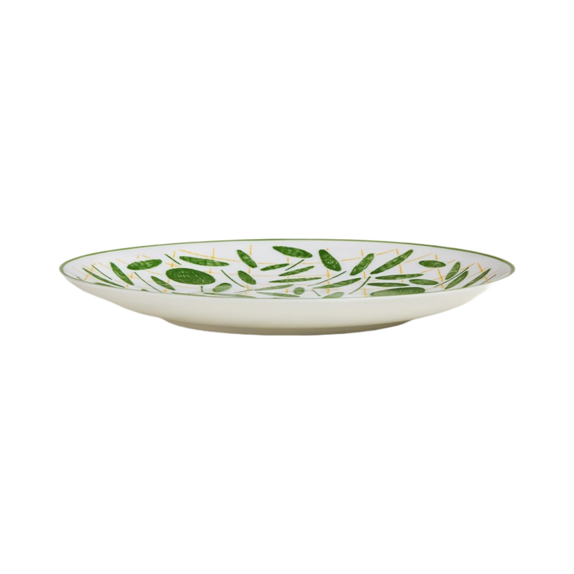에르메스 어 워크 인 더 가든 디저트 플레이트 그린 (1개입)(Hermes A Walk in The Garden Dessert Plate Green (1 Plate)) - 2