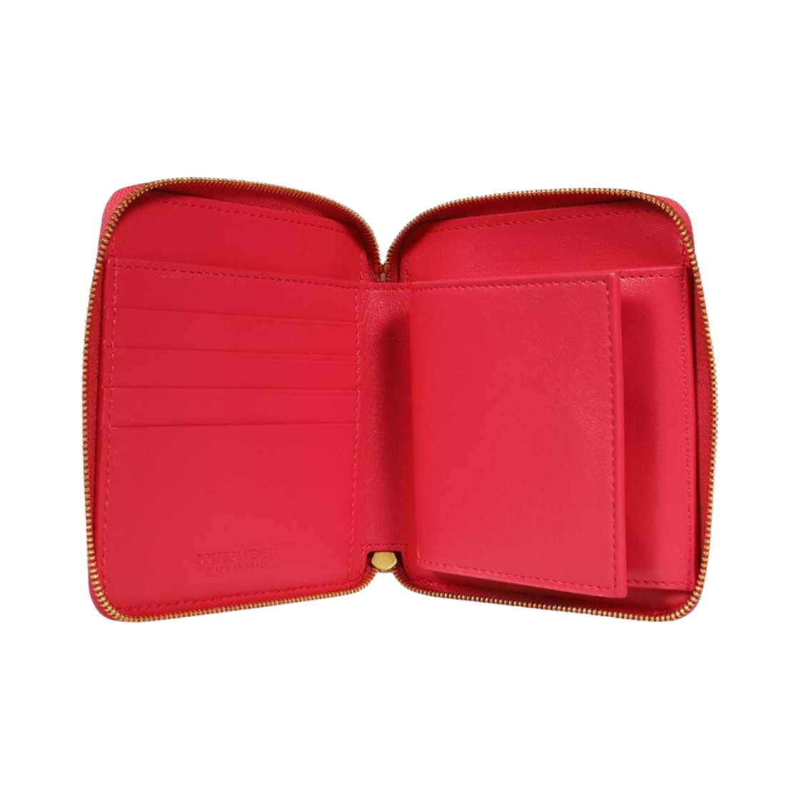 보테가 베네타 컴팩트 집 어라운드 지갑 크랜베리(Bottega Veneta Compact Zip Around Wallet Cranberry) - 2