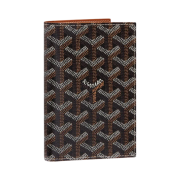 Goyard Grenelle Passport Cover Black Tan