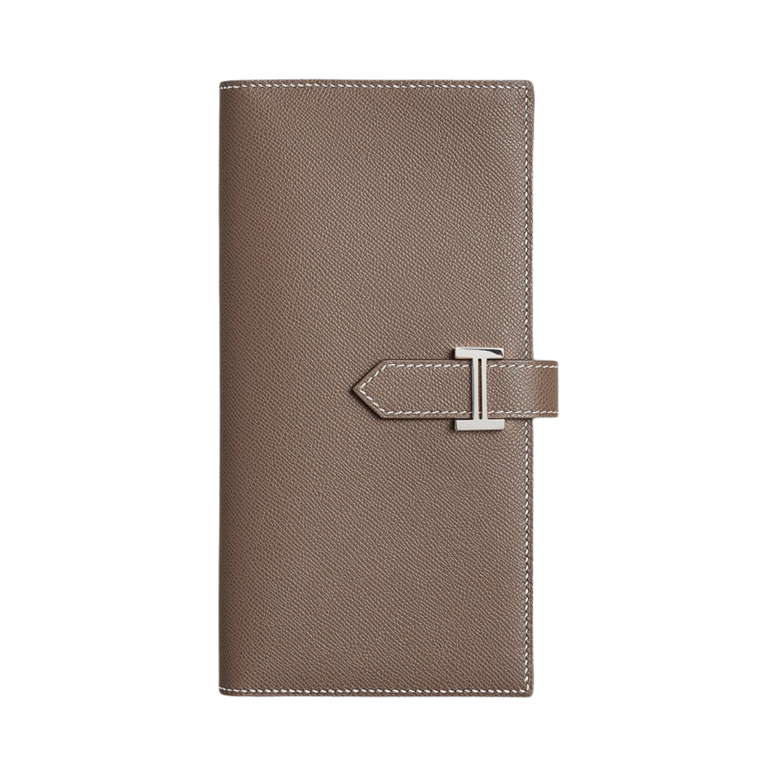 H084871CK18 Hermes Bearn Wallet Madame & Palladium Etoupe