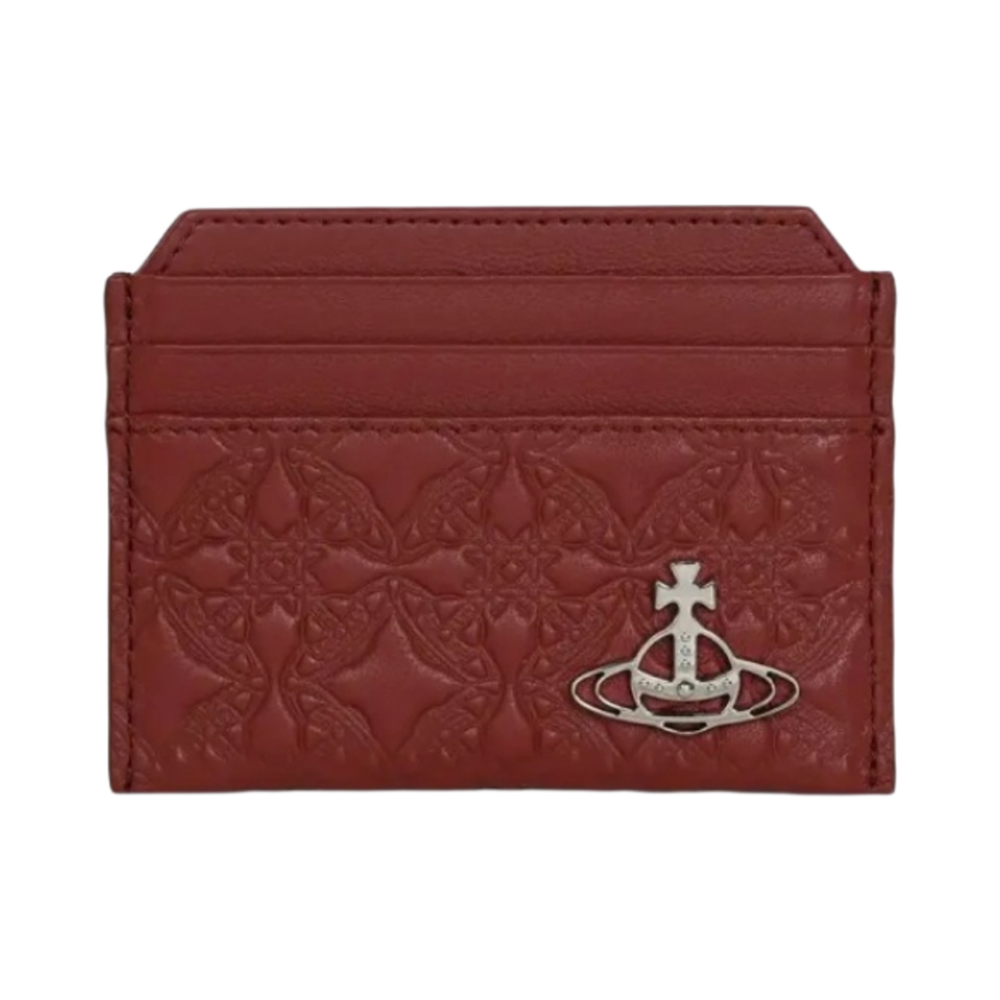 비비안 웨스트우드 엠보스드 슬림 카드 홀더 레드(Vivienne Westwood Embossed Slim Card Holder Red) - 1