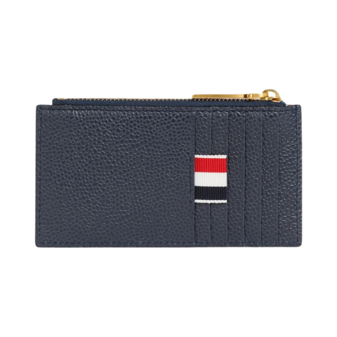 톰브라운 페블 그레인 레더 3D 카이트 하프 드롭 지퍼 카드 지갑 네이비(Thom Browne Pebble Grain Leather 3D Kite Half Drop Zippered Card Wallet Navy) - 2