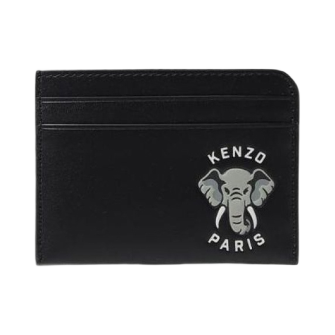겐조 바시티 레더 카드 홀더 블랙(Kenzo Varsity Leather Card Holder Black)