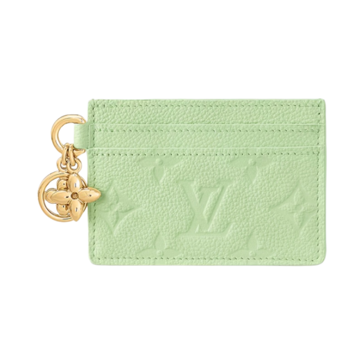 Louis Vuitton LV Charms Card Holder Monogram Empreinte Spring Green