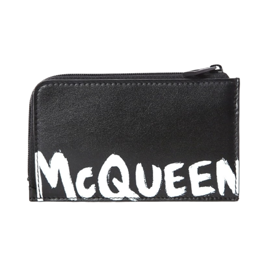 알렉산더 맥퀸 그래피티 코인 카드 홀더 블랙(Alexander McQueen Graffiti Coin Card Holder Black)