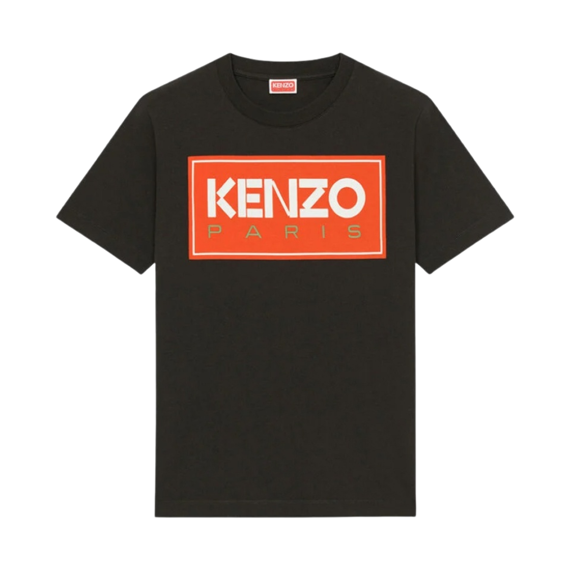 (W) 겐조 파리 루즈 티셔츠 블랙((W) Kenzo Paris Loose T-Shirt Black) - 1