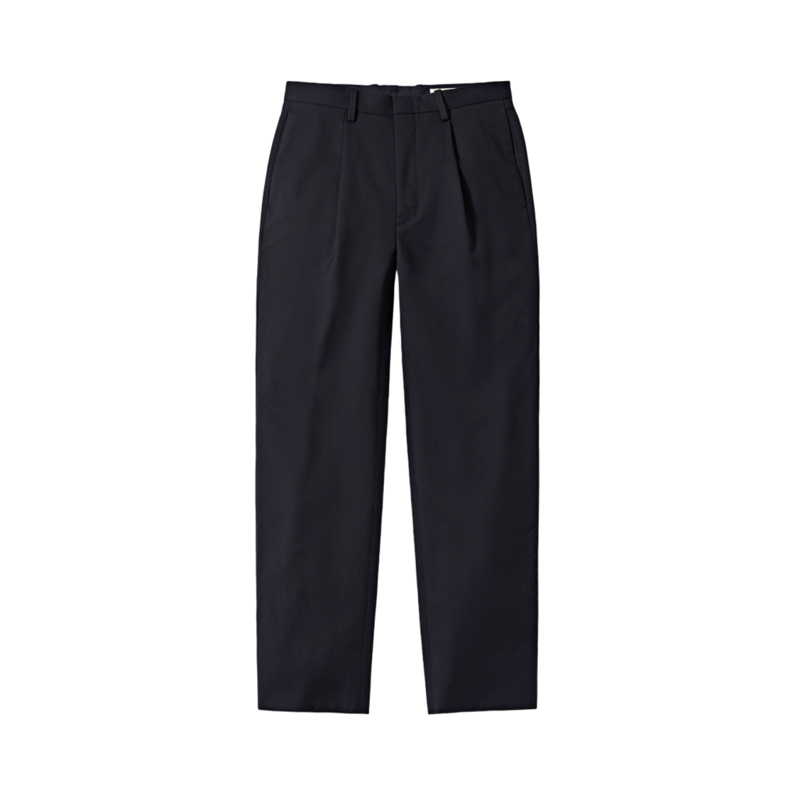 PCD0MPT502DN Pottery Fine Wool One-Pleated Tapered Pants Superior Wool 100s Washable Gabardine Cloth Dark Navy