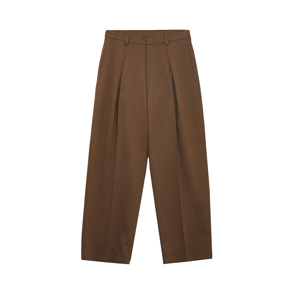 웨프트07 울 트라우저 브라운(Weft07 Wool Trouser Brown)