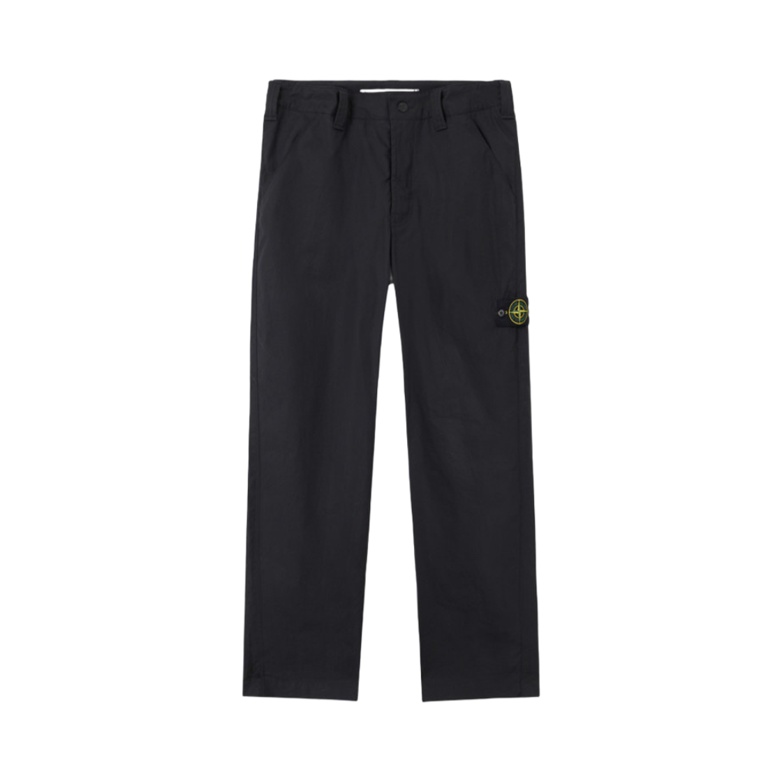 K1S1531000-15S0011-V0029 Stone Island 3100015 Supima Cotton Canvas Non-Aqueous Dyeing Technology Regular-Fit Chino Pants with Pockets Black - 25SS