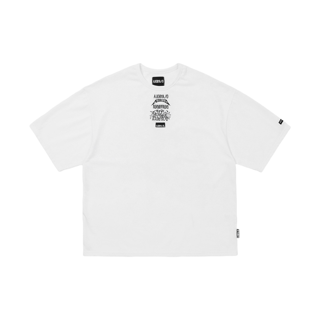 아조바이아조 토탈 로고 엠브로이드 티셔츠 화이트