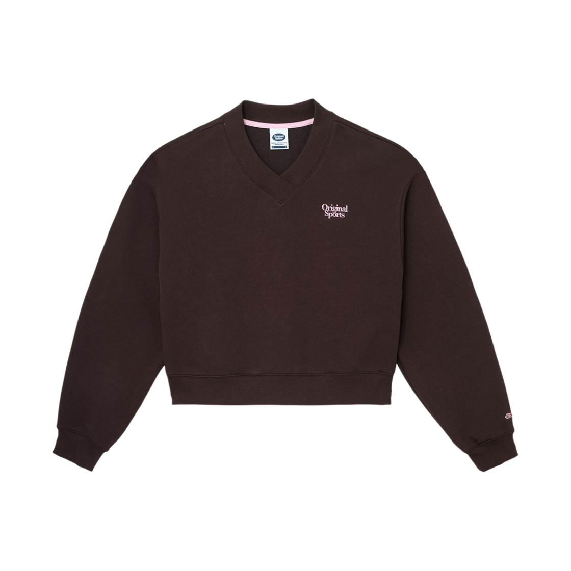 프로-스펙스 우먼 브이넥 스웨트 셔츠 브라운