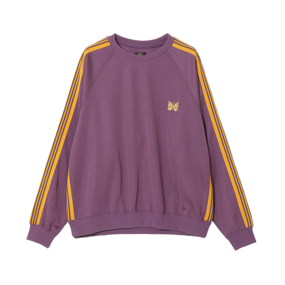 QV306C Needles Track Crew Neck Shirt Poly Smooth Purple