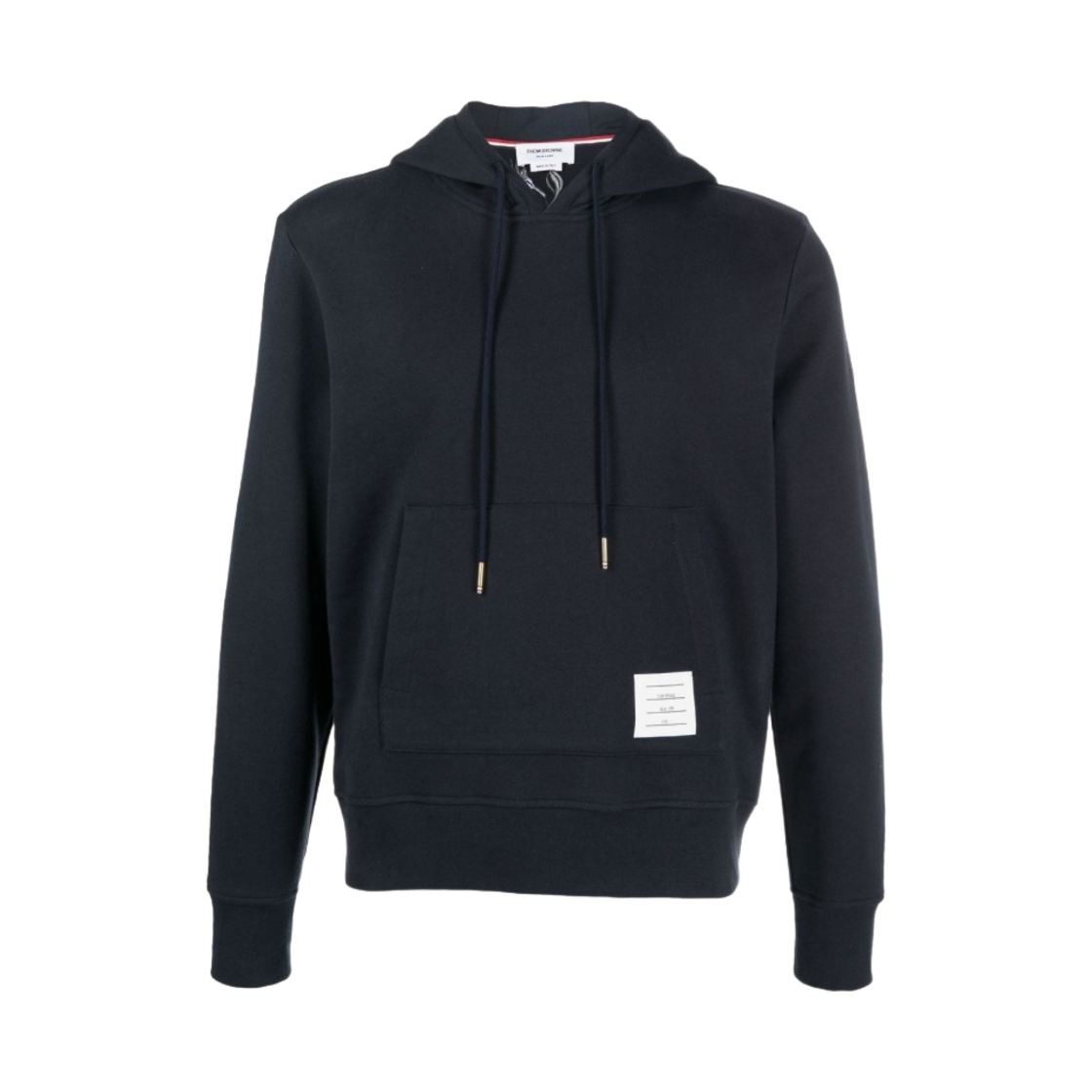 톰브라운 코튼 루프백 브로더리 앙글레즈 릴렉스드 후드 네이비(Thom Browne Cotton Loopback Broderie Anglaise Relaxed Hoodie Navy)