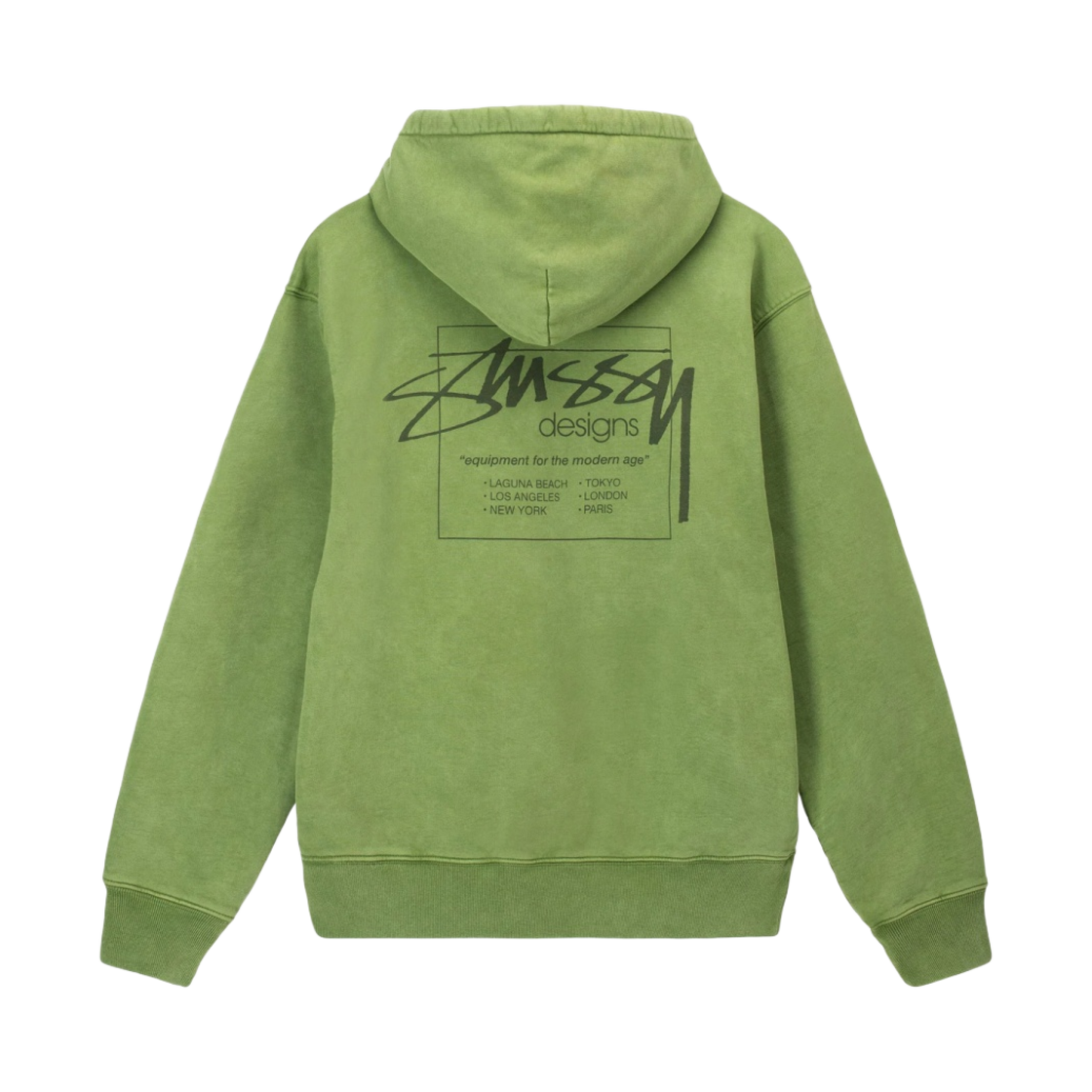 스투시 다이드 스투시 디자인 후드 그린(Stussy Dyed Stussy Designs Hoodie Green) - 2