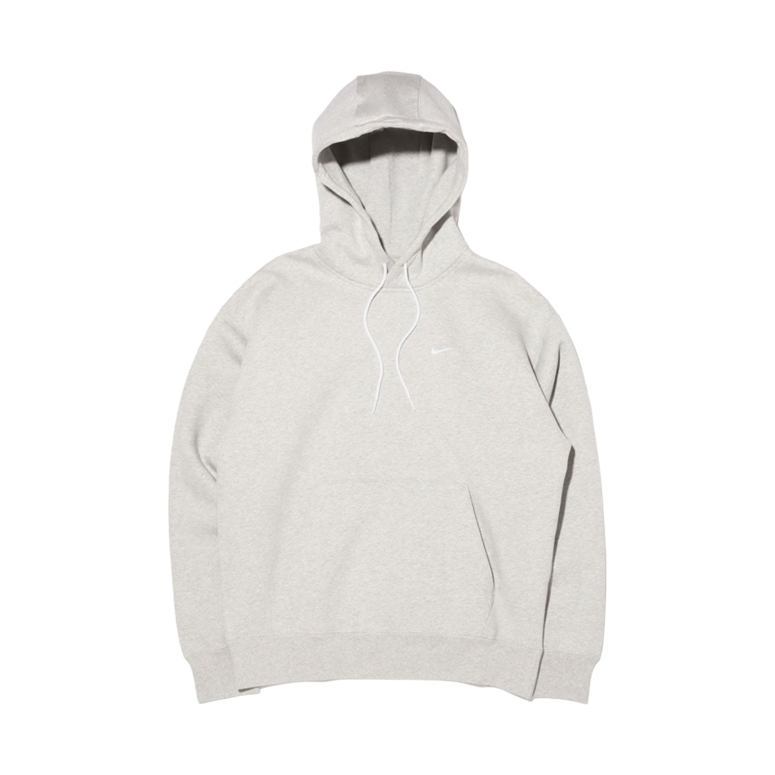 나이키 NRG 솔로 스우시 플리스 후드 그레이 헤더 - 아시아(Nike NRG Solo Swoosh Fleece Hoodie Grey Heather - Asia)