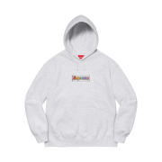 Supreme Bling Box Logo Hooded Sweatshirt Ash Grey - 22SS