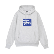Stussy Stock Box Hoodie Ash Heather