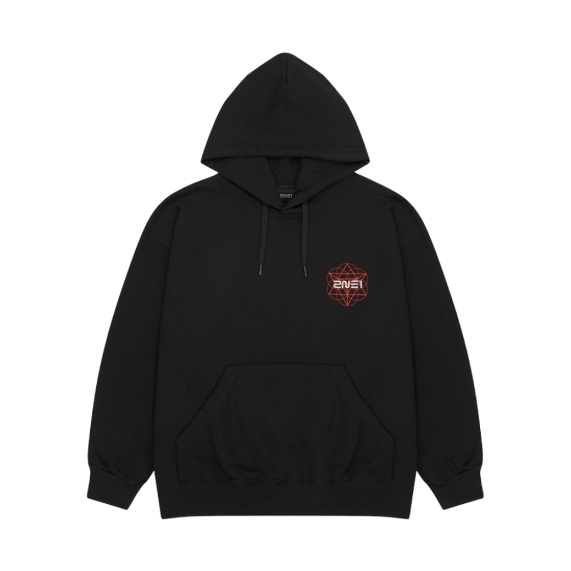 투애니원 로고 후디 블랙(2NE1 Logo Hoodie Black) - 1