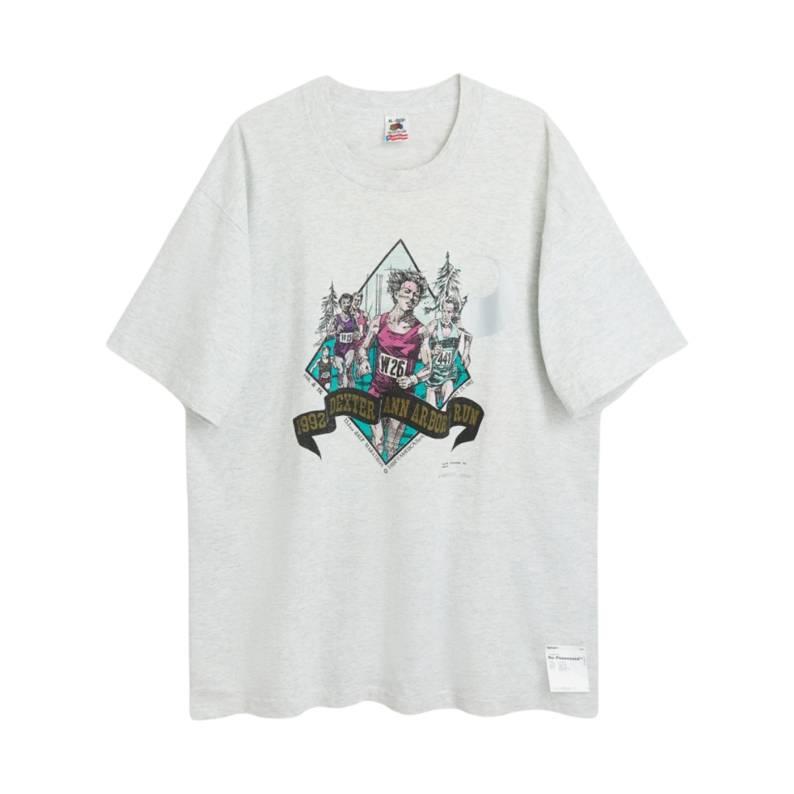 아워레가시 워크샵 리포제스드 마라톤 티셔츠 덱스터 앤 아버 런(Our Legacy Work Shop Repossessed Marathon T-Shirt Dexter Ann Arbor Run) - 1