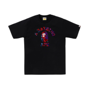 BAPE Color Camo Crazy College T-Shirt Black