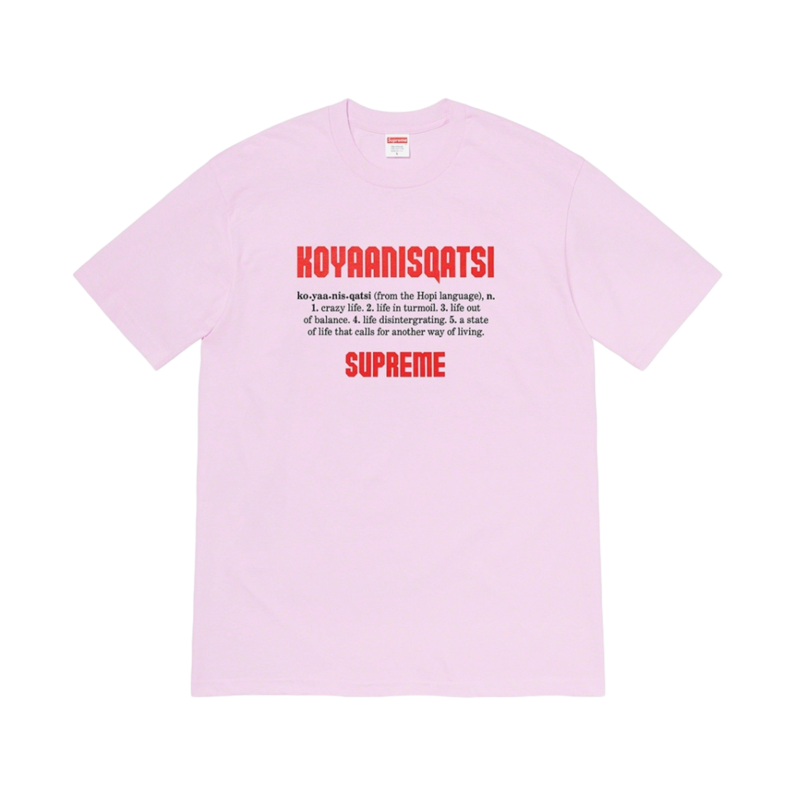 - Supreme Koyaanisqatsi T-Shirt Light Purple - 20FW
