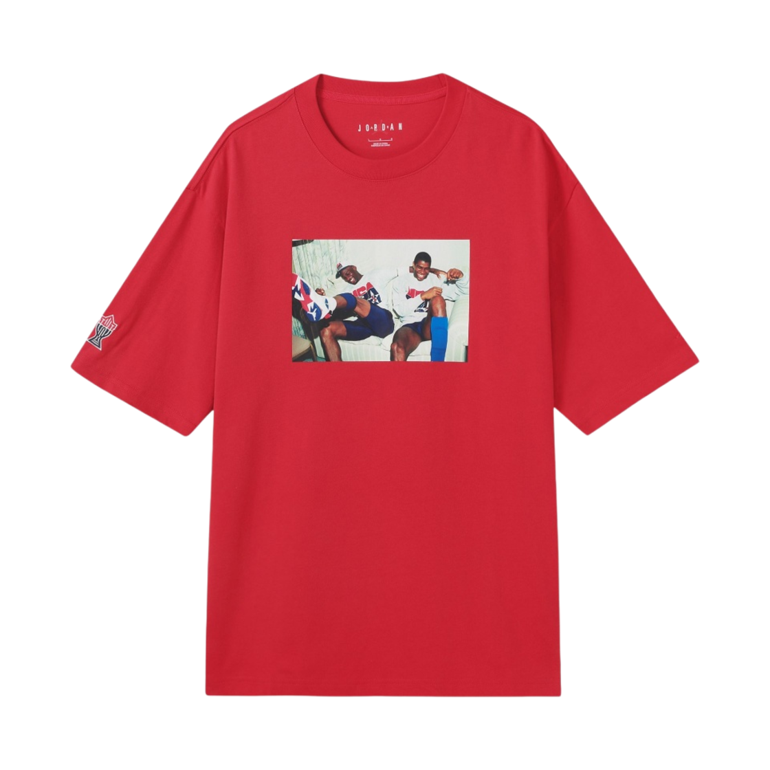 조던 x 트로피 룸 그래픽 티셔츠 레드 화이트 - 아시아(Jordan x Trophy Room Grapic T-Shirt Red White - Asia)