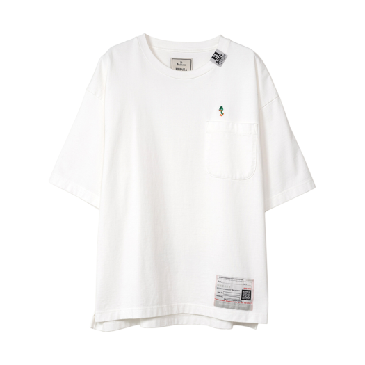 A13TS631-WHITE Maison Mihara Yasuhiro Duck Embroidered T-Shirt White