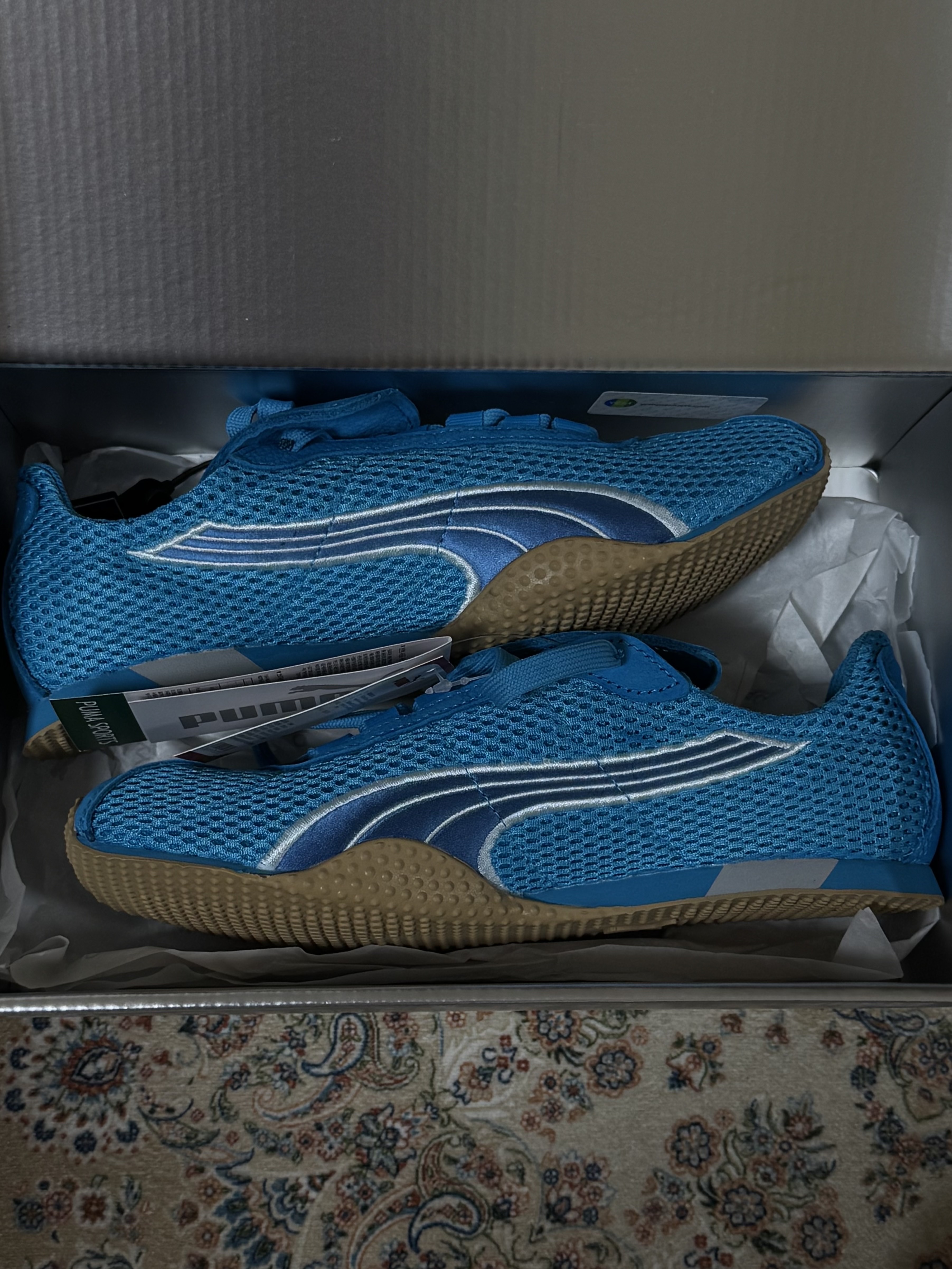 Puma x Open Yy H-street Hyperlink Blue 착용 스타일
