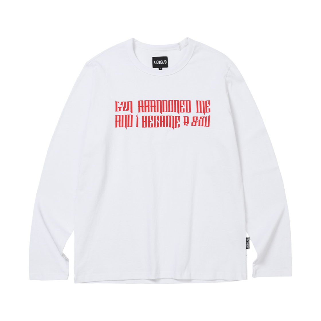 아조바이아조 더 컨톨티드 익스큐즈 롱 슬리브 티셔츠 화이트