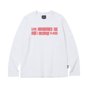 AJOBYAJO The Contorted Excuse Long Sleeves T-Shirt White