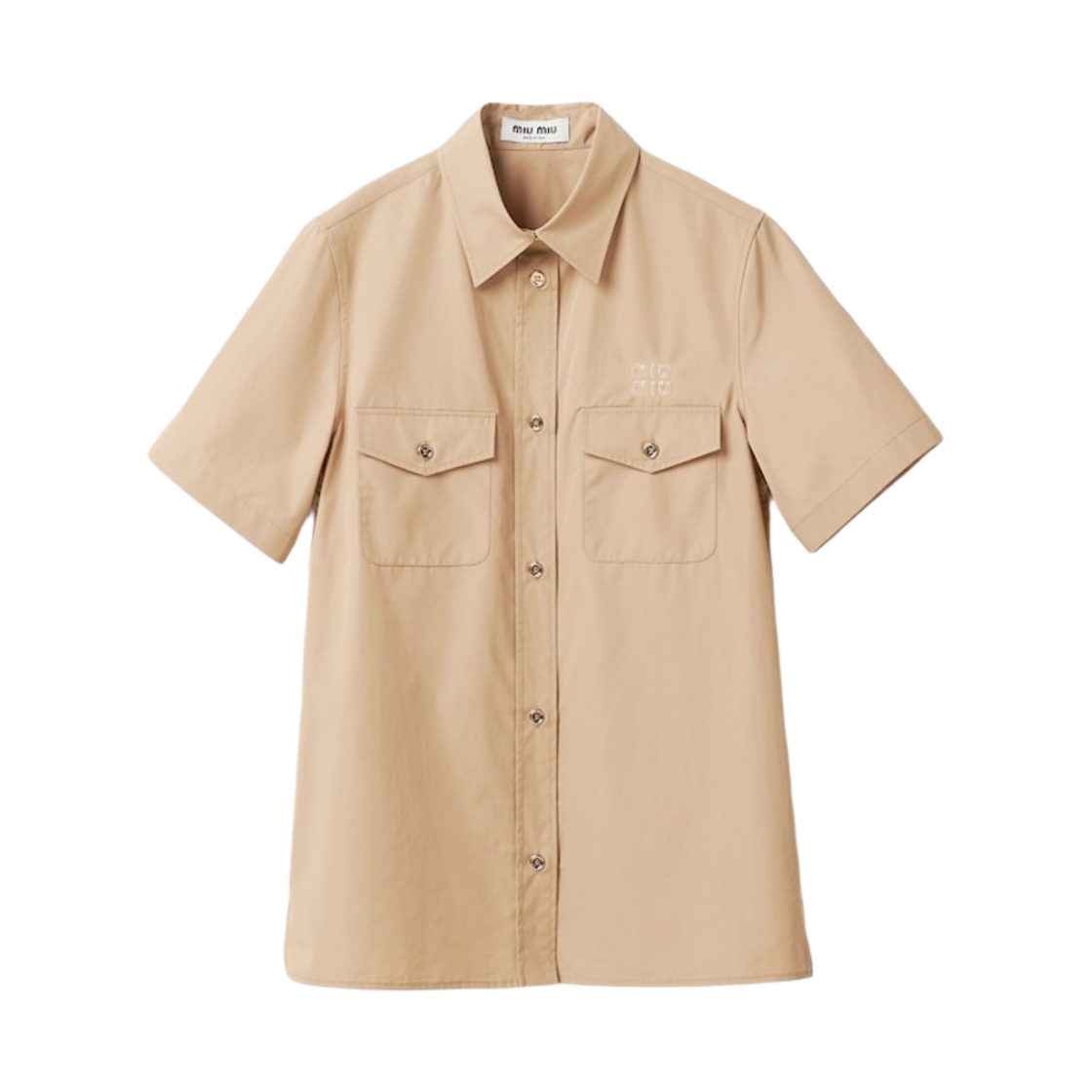 (W) 미우 미우 포플린 셔츠 코드((W) Miu Miu Poplin Shirt Cord)