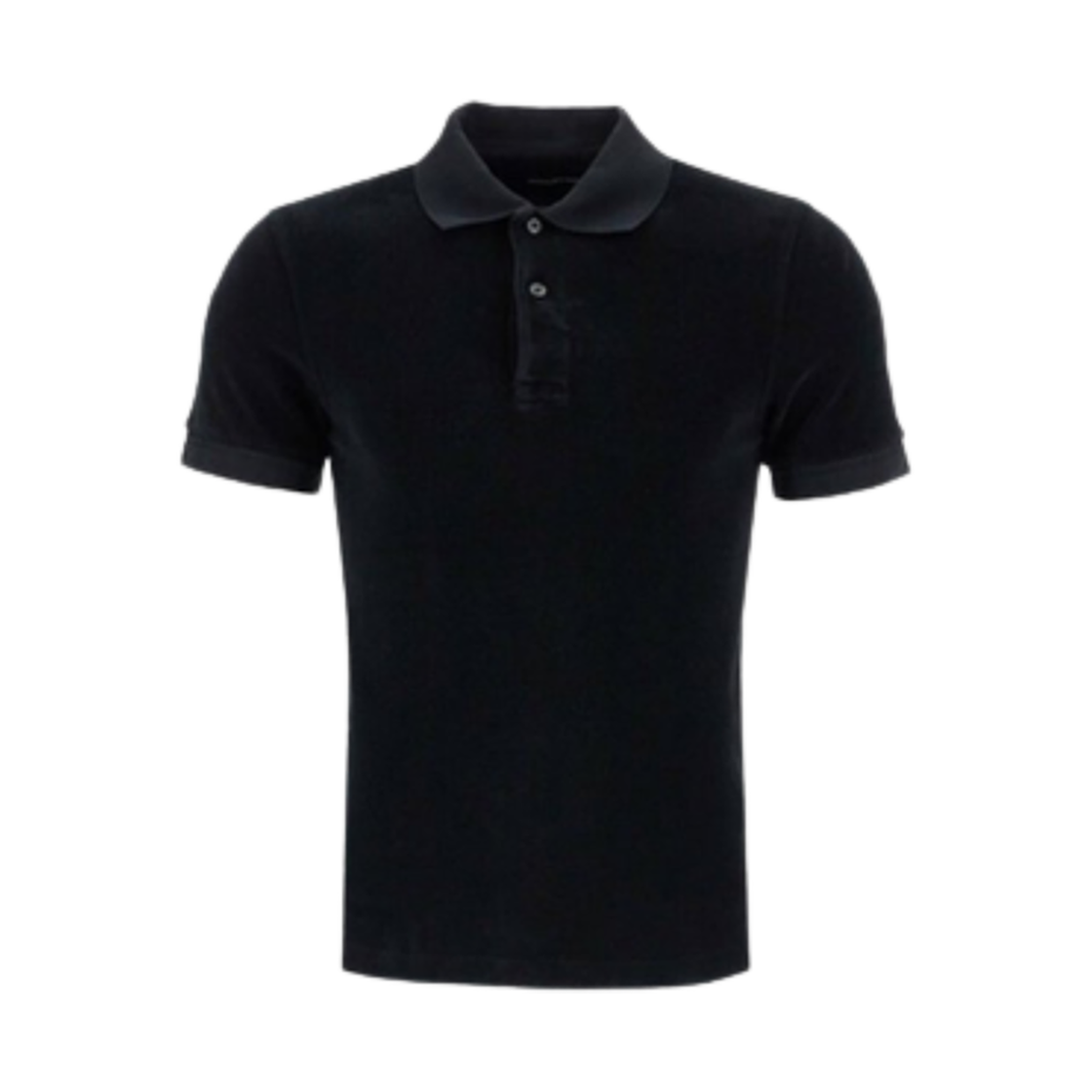 JPS003-JMC010S23-LB999 Tom Ford Towelling Polo Black