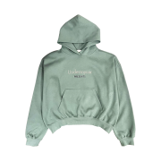 Undermycar POC Two Tone Classic Logo Bonded Sweat Hoodie Green BG NV